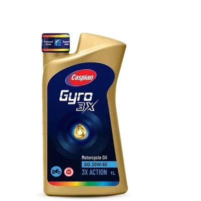 روغن موتور سیکلت کاسپین جیرو 20w50 SG حجم 1 لیتر