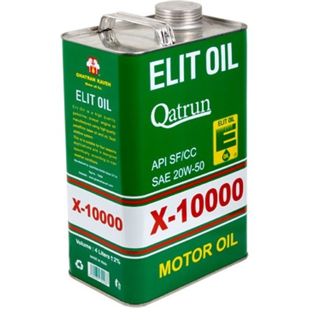 روغن موتور الیت کد X-10000 مدل 20W50 SF/CC حجم 4 لیتر