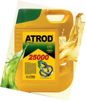 روغن موتور آترود مدل 10W40 SM 25000 حجم 4 لیتر
