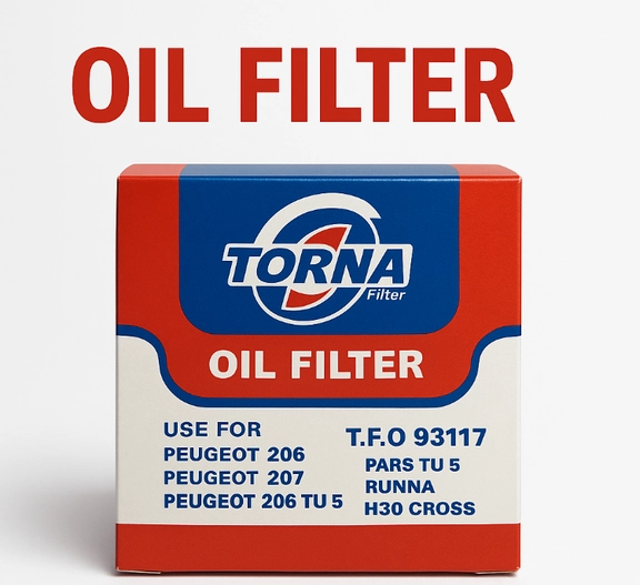 فیلتر روغن کوتاه 206/207/ پارسTU5/ اچ سی کراس