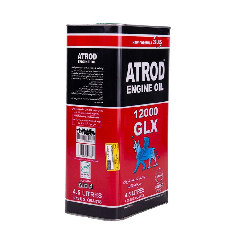 روغن موتور آترود مدل 12000 GLX 20W50 API SG حجم 4500 میلی لیتر